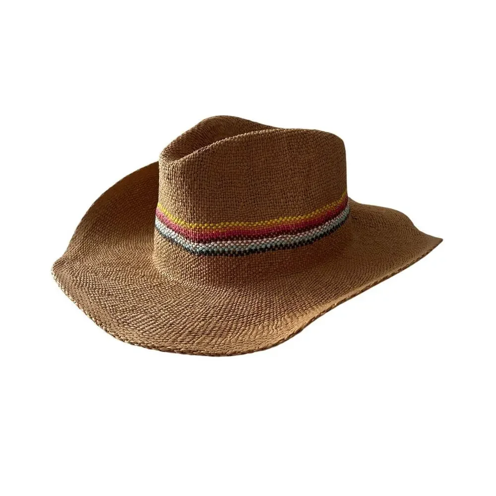 Urban Outfitters New With Tags Paper Straw Neutral Hat Boho Hip Cowboy